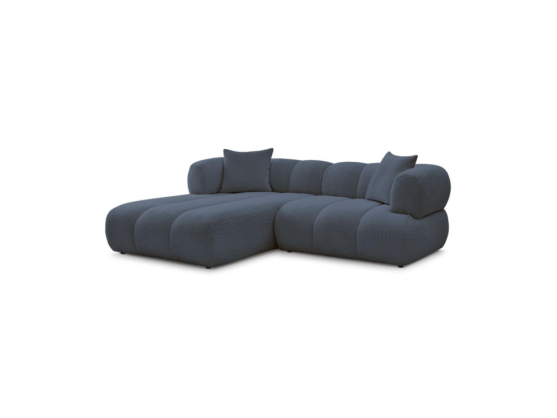 Pamira - Fixed Corner Sofa - Bouclé Fabric - Left Corner