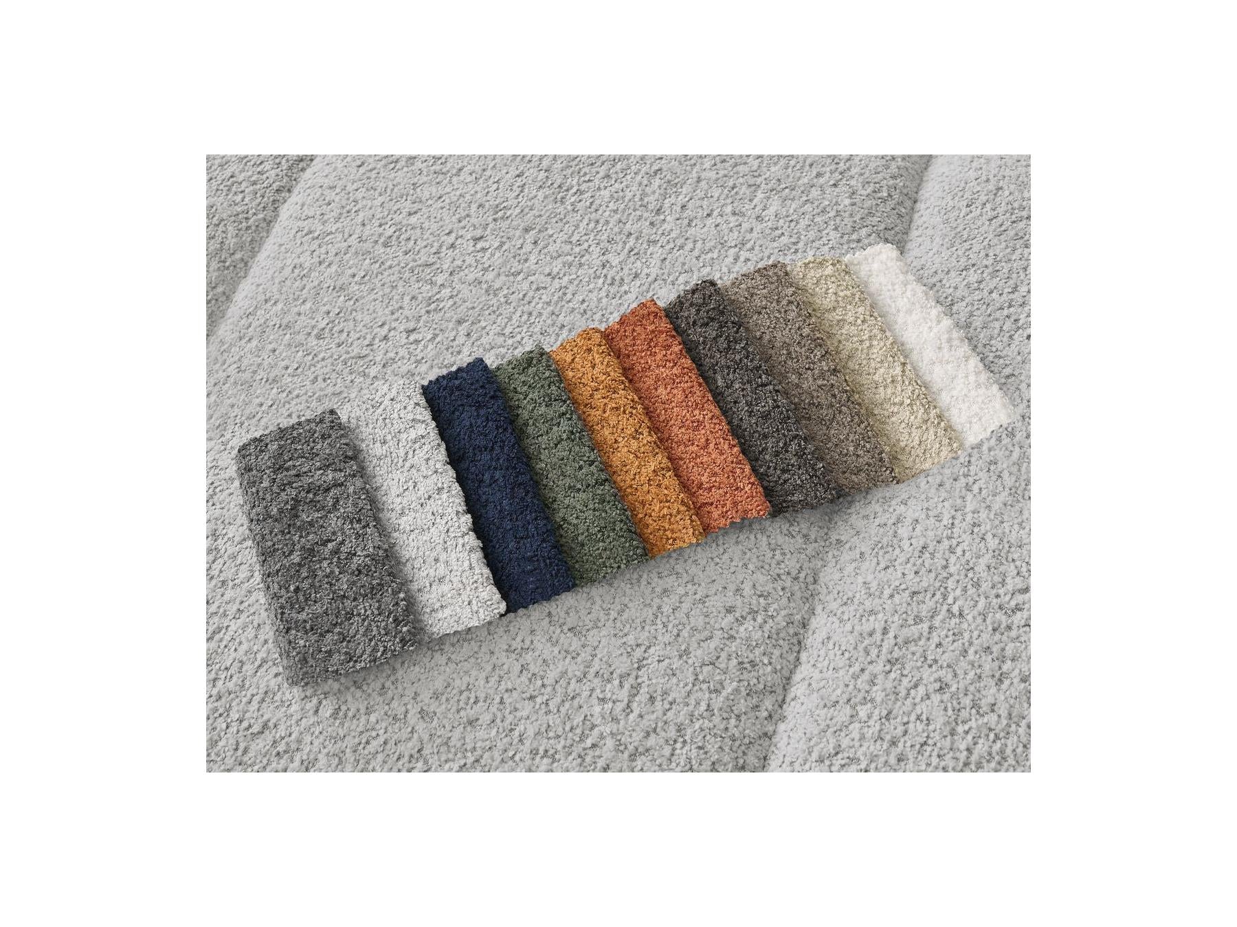 Pamira - Fixed Corner Sofa - Bouclé Fabric - Left Corner