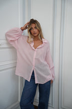 Sellia Striped Shirt - Pink