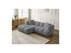 Pamira - Fixed Corner Sofa - Bouclé Fabric - Left Corner