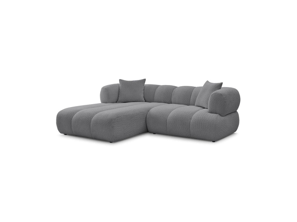 Pamira - Fixed Corner Sofa - Bouclé Fabric - Left Corner