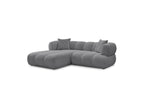 Pamira - Fixed Corner Sofa - Bouclé Fabric - Left Corner