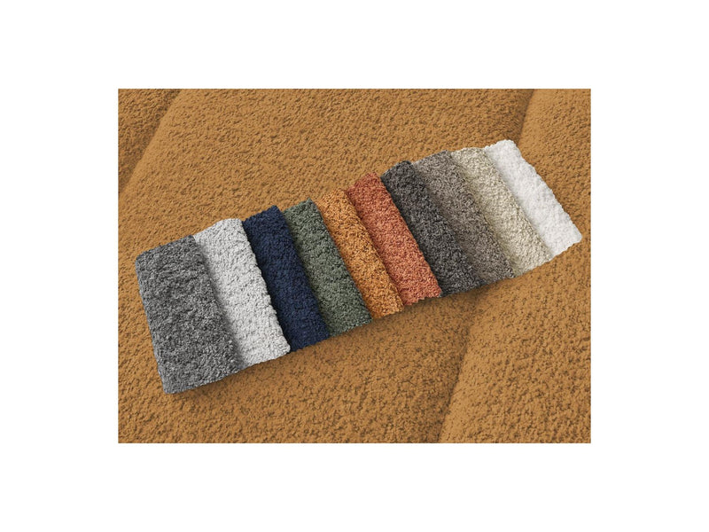 Canapé D'Angle Fixe - Pamira - Tissu Bouclette - Angle Gauche