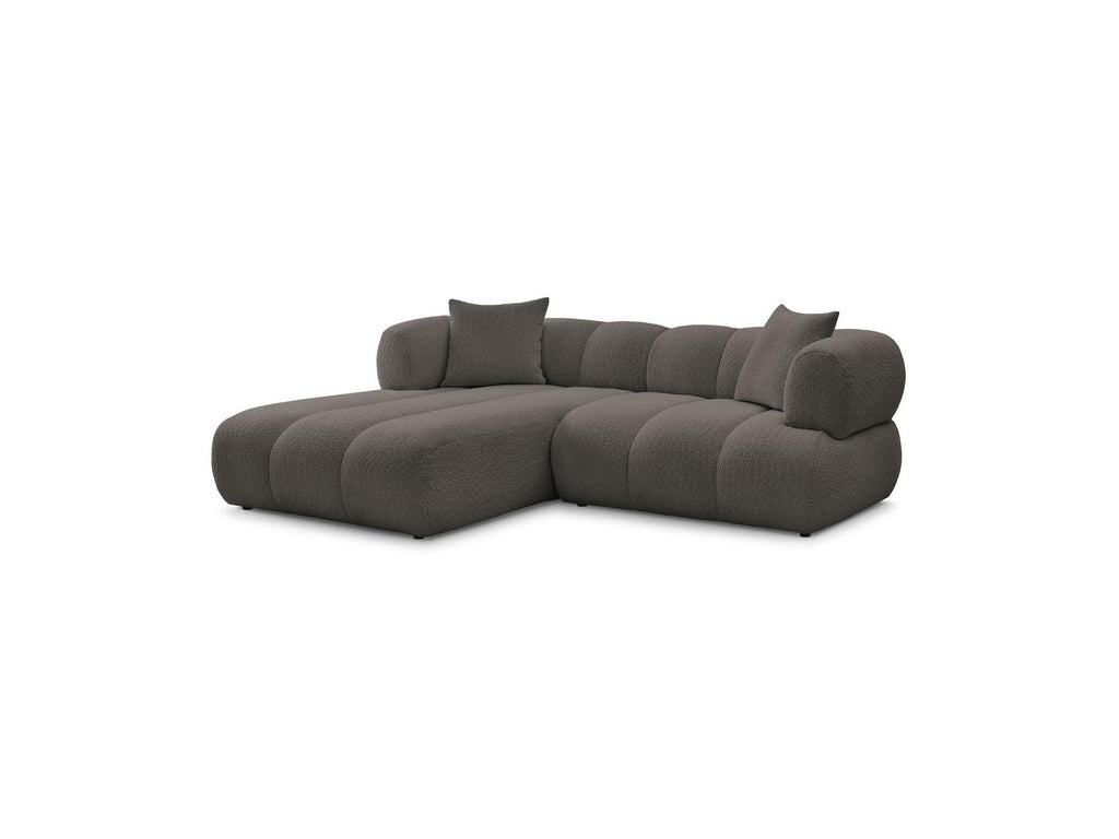 Pamira - Fixed Corner Sofa - Bouclé Fabric - Left Corner