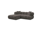Pamira - Fixed Corner Sofa - Bouclé Fabric - Left Corner