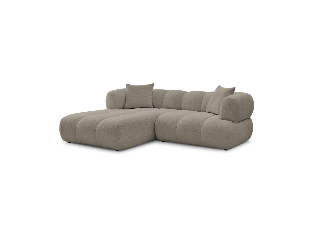 Pamira - Fixed Corner Sofa - Bouclé Fabric - Left Corner