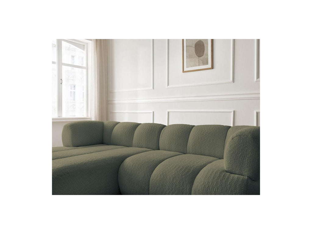 Pamira - Fixed Corner Sofa - Bouclé Fabric - Left Corner