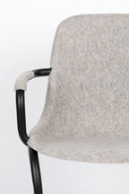 Thirsty - Dining Room Armchair - Recycled Plastic - Ash Gray