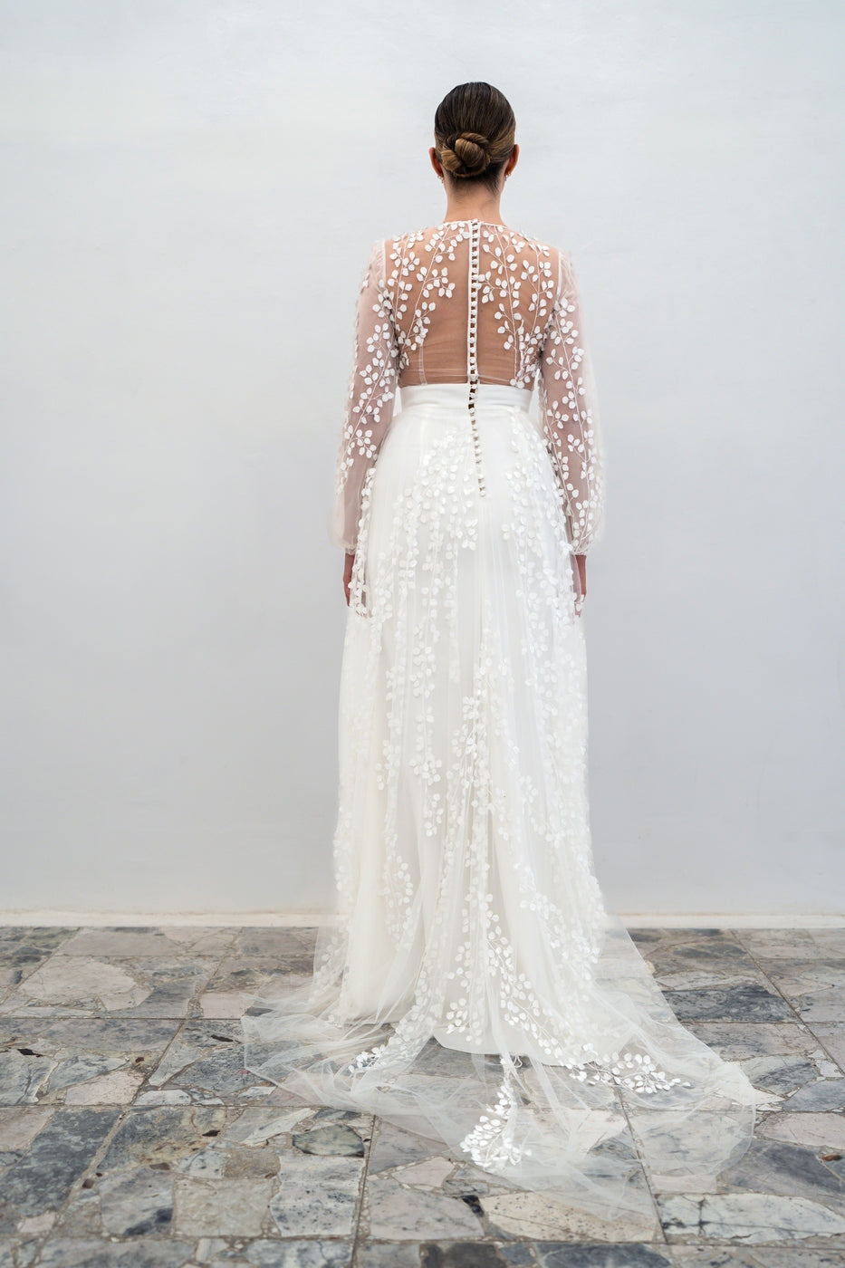 Robe De Mariée Glycine - Blanc Soie
