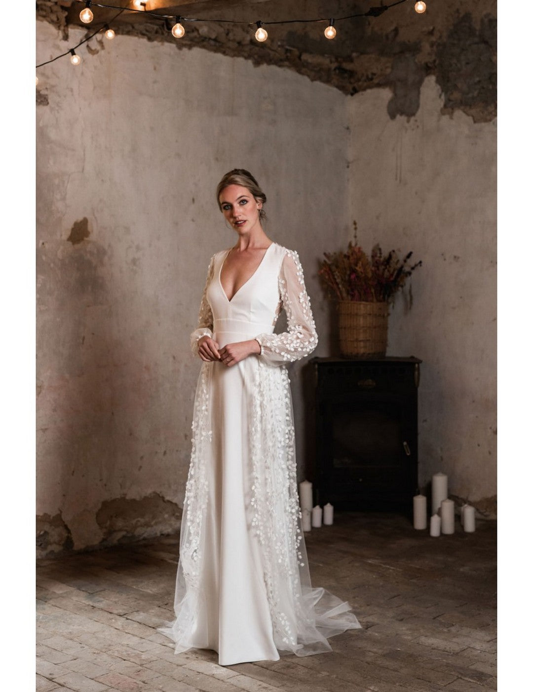 Robe De Mariée Glycine - Blanc Soie
