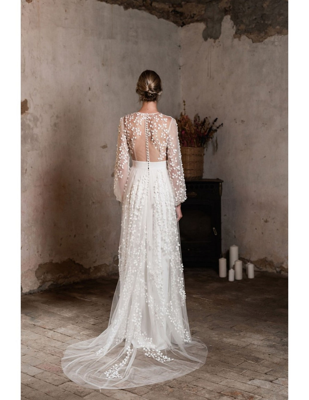 Robe De Mariée Glycine - Blanc Soie
