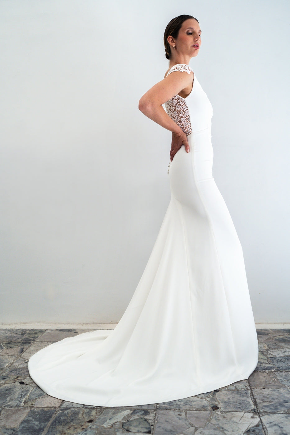 Brautkleid Florette - Seidenweiß