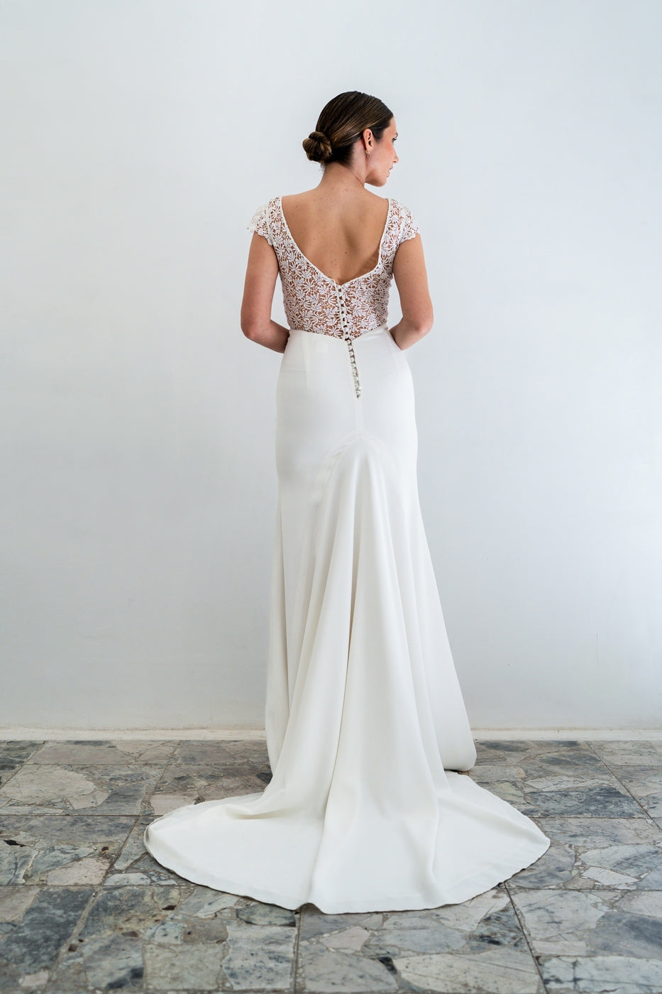 Brautkleid Florette - Seidenweiß