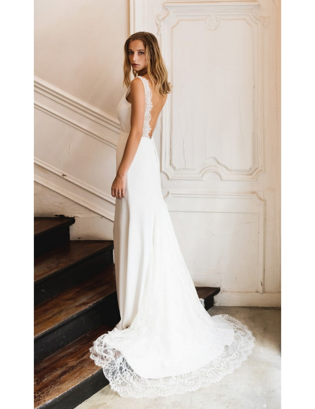 Robe De Mariée Blanche - Blanc Soie