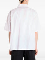 Camisa de rayas de manga corta Venedocia - White