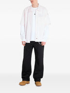 Camisa de rayas de manga corta Venedocia - White