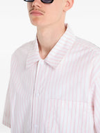 Camisa de rayas de manga corta Venedocia - White