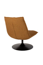 Jax Bouclé - Lounge Armchair - Fabric - Ochre/Brown
