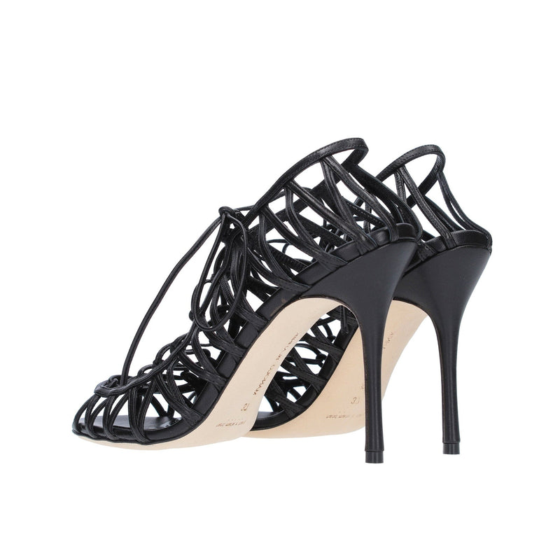 Sandales - Manolo Blahnik Hamza 105 Leather - Black