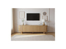 Malo - Mueble para TV de 4 puertas - Chapa de roble macizo