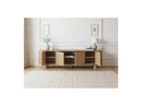 Malo - Mueble para TV de 4 puertas - Chapa de roble macizo