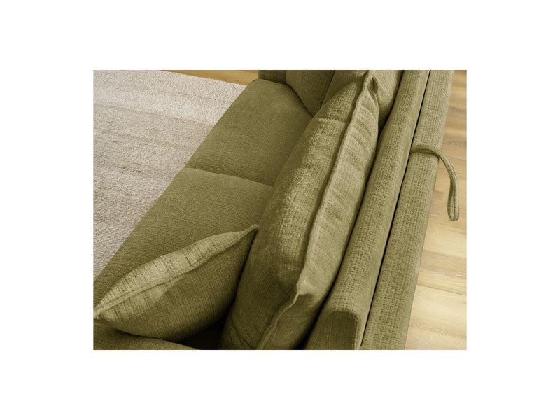 Canapé Droit Convertible Ouverture Express - Augustin - Tissu Texturé