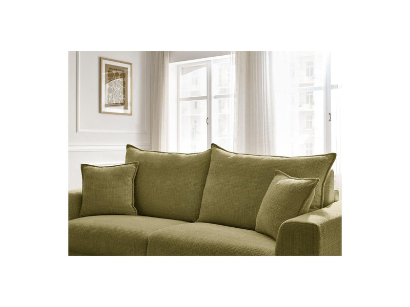 Canapé Droit Convertible Ouverture Express - Augustin - Tissu Texturé