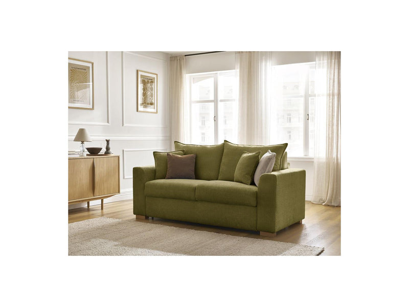 Canapé Droit Convertible Ouverture Express - Augustin - Tissu Texturé