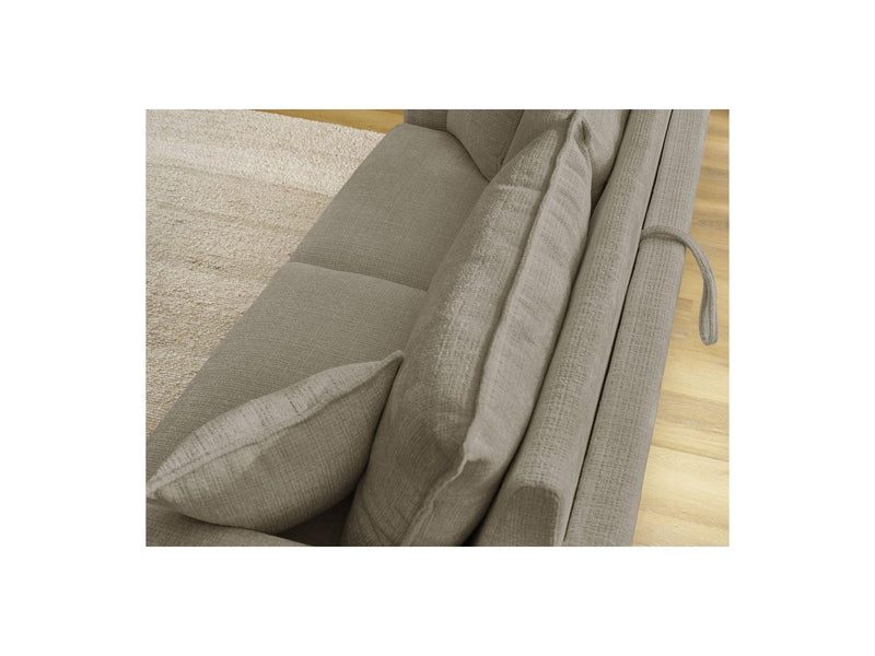 Canapé Droit Convertible Ouverture Express - Augustin - Tissu Texturé