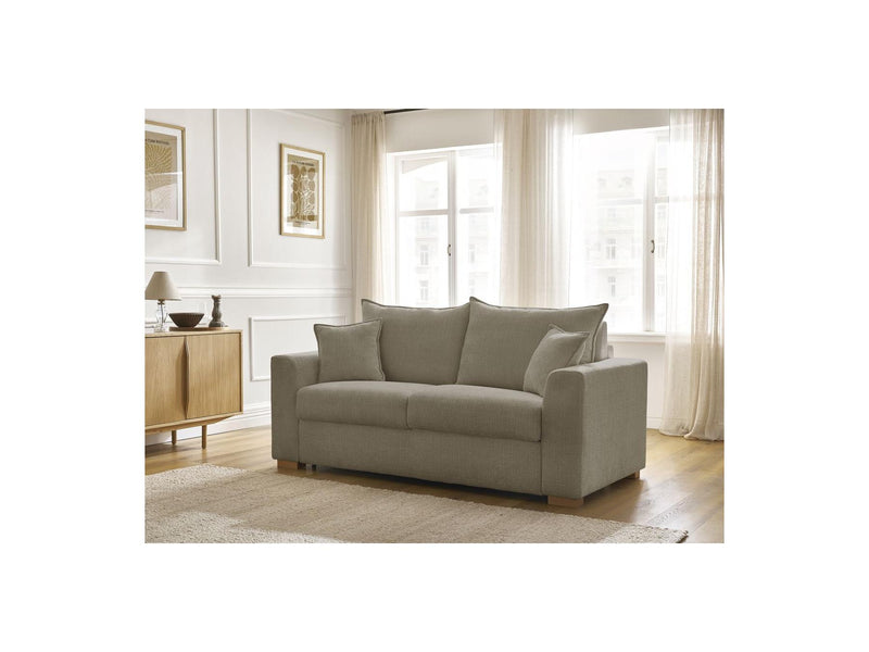 Canapé Droit Convertible Ouverture Express - Augustin - Tissu Texturé