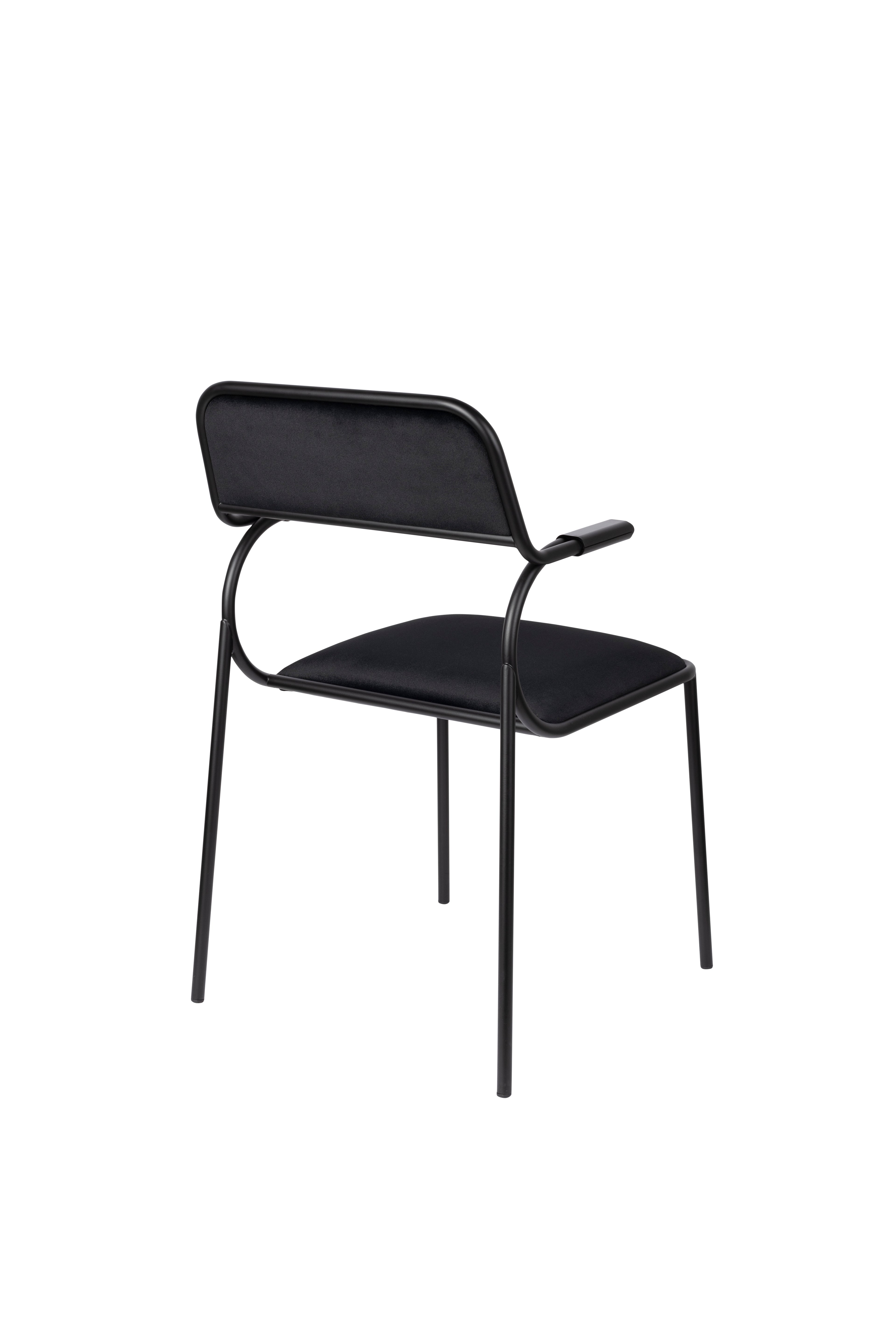 Alba - Dining Room Armchair - Fabric - Black/Black