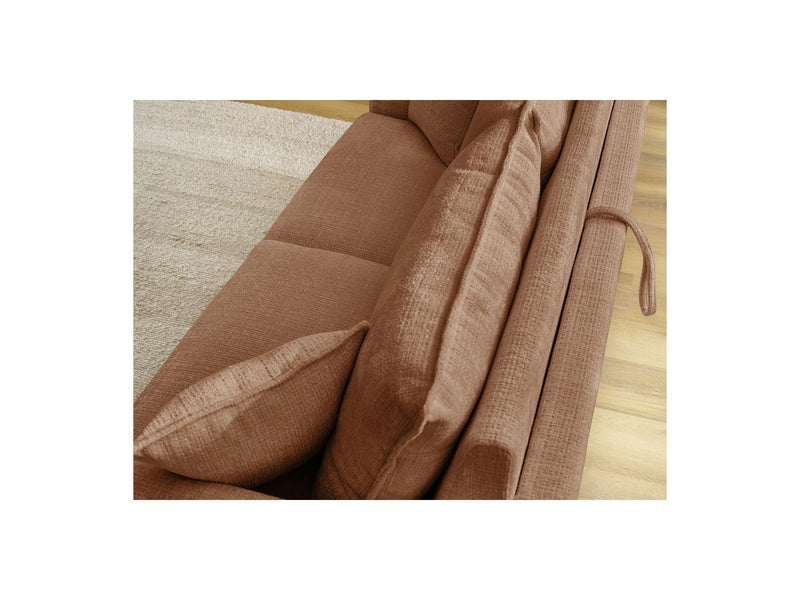 Canapé Droit Convertible Ouverture Express - Augustin - Tissu Texturé