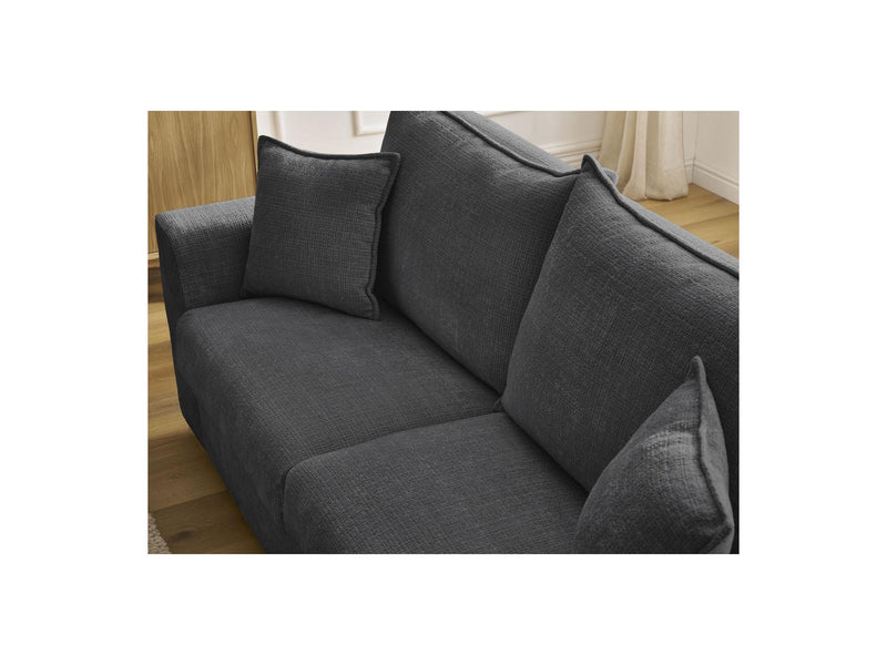 Canapé Droit Convertible Ouverture Express - Augustin - Tissu Texturé