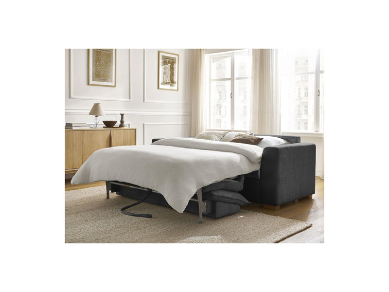 Canapé Droit Convertible Ouverture Express - Augustin - Tissu Texturé