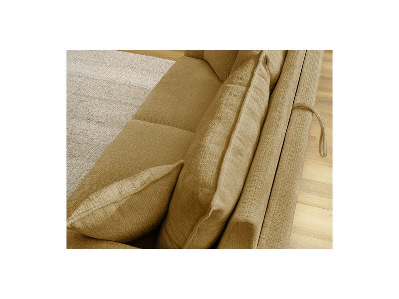 Canapé Droit Convertible Ouverture Express - Augustin - Tissu Texturé