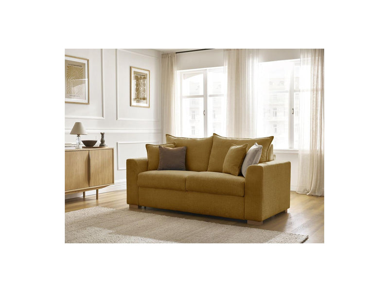 Canapé Droit Convertible Ouverture Express - Augustin - Tissu Texturé