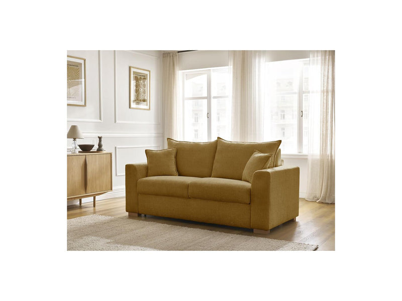 Canapé Droit Convertible Ouverture Express - Augustin - Tissu Texturé