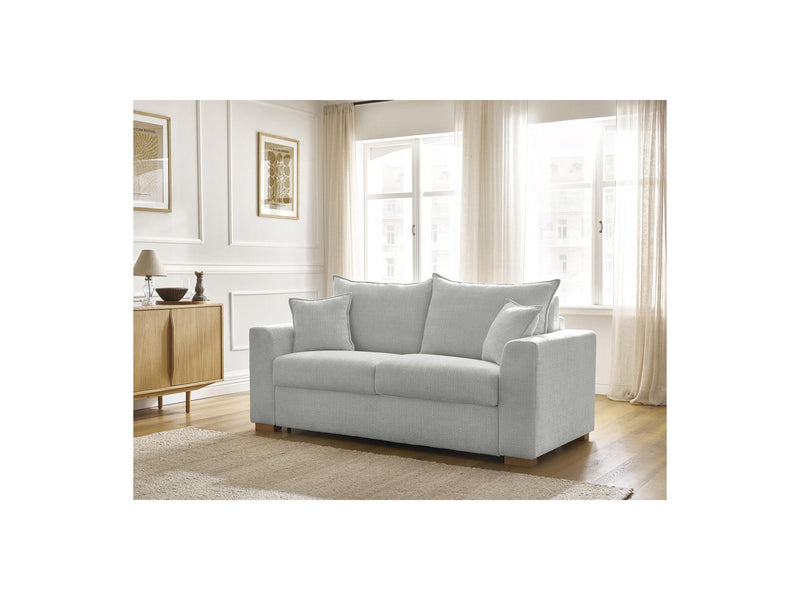 Canapé Droit Convertible Ouverture Express - Augustin - Tissu Texturé