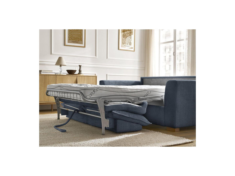 Canapé Droit Convertible Ouverture Express - Augustin - Tissu Texturé