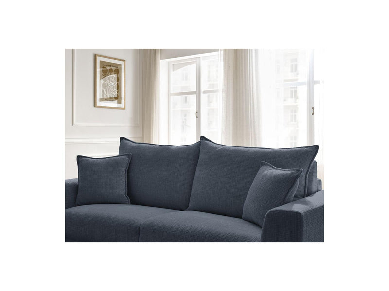 Canapé Droit Convertible Ouverture Express - Augustin - Tissu Texturé