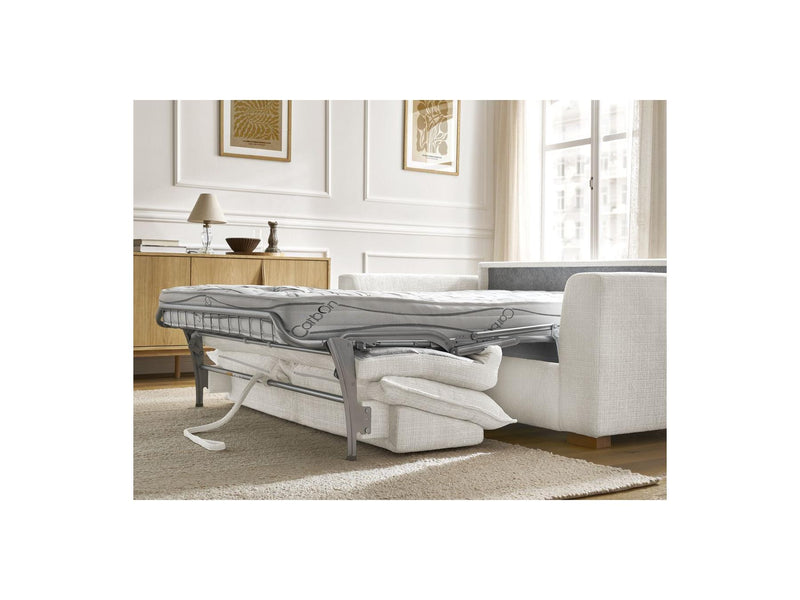 Canapé Droit Convertible Ouverture Express - Augustin - Tissu Texturé