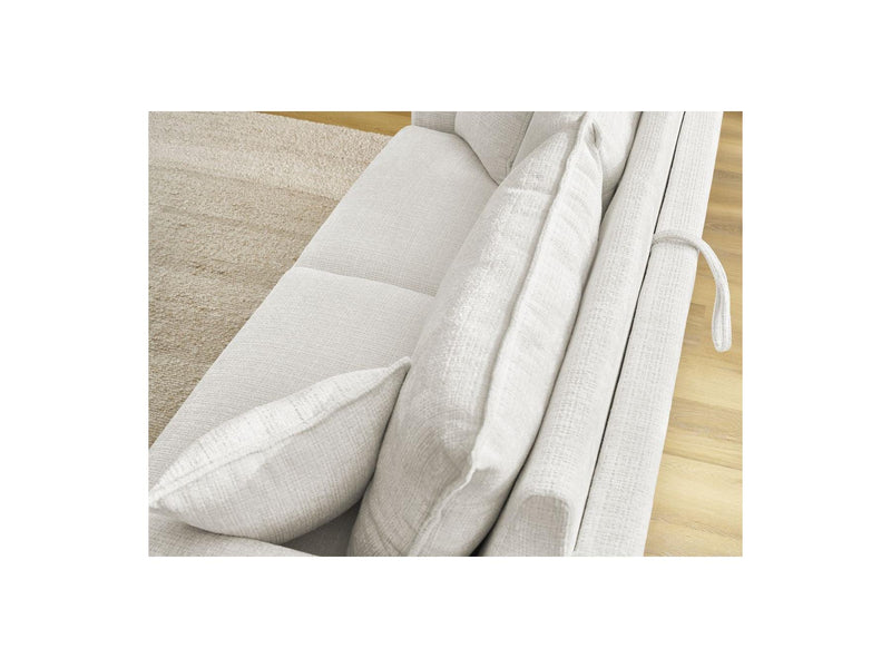 Canapé Droit Convertible Ouverture Express - Augustin - Tissu Texturé