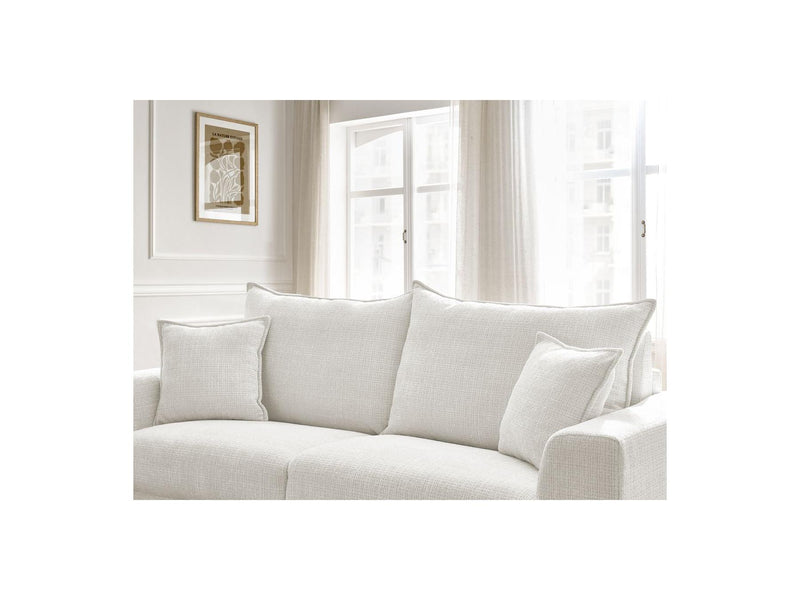 Canapé Droit Convertible Ouverture Express - Augustin - Tissu Texturé