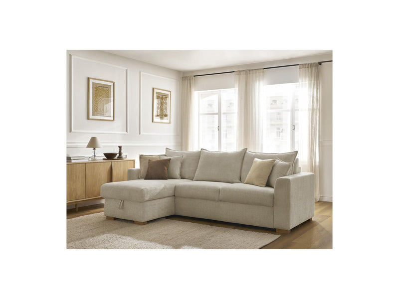 Canapé D'Angle Réversible Convertible - Augustin - Tissu Texturé