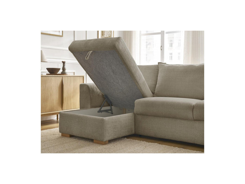 Canapé D'Angle Réversible Convertible - Augustin - Tissu Texturé
