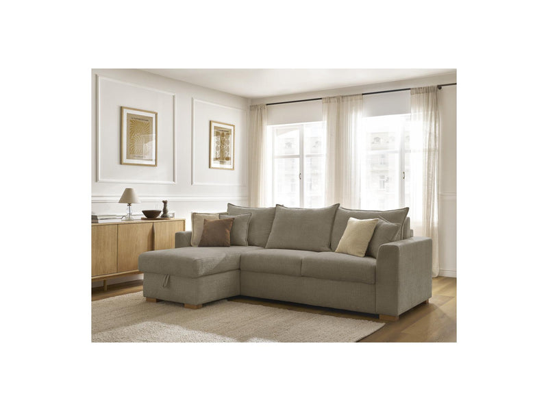 Canapé D'Angle Réversible Convertible - Augustin - Tissu Texturé