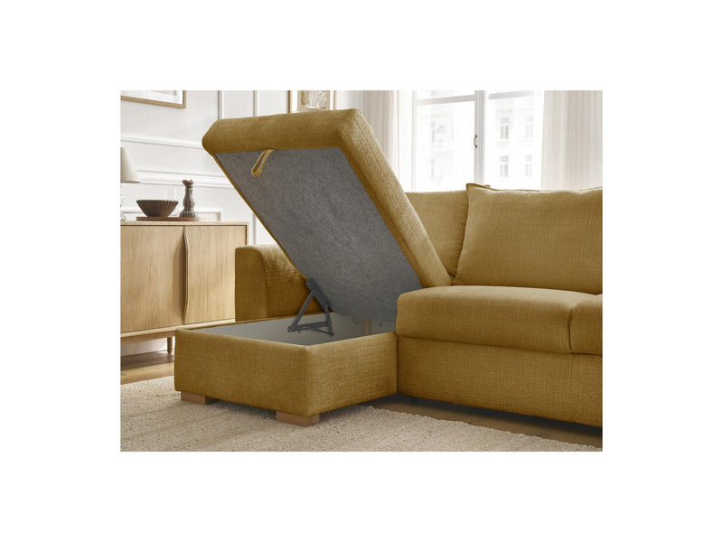 Canapé D'Angle Réversible Convertible - Augustin - Tissu Texturé