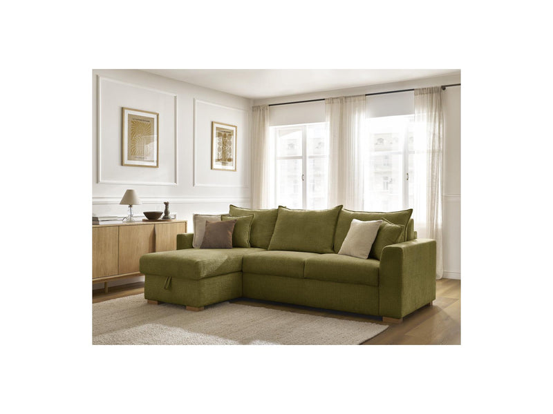 Canapé D'Angle Réversible Convertible - Augustin - Tissu Texturé