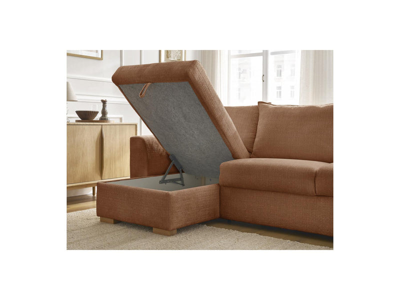 Canapé D'Angle Réversible Convertible - Augustin - Tissu Texturé