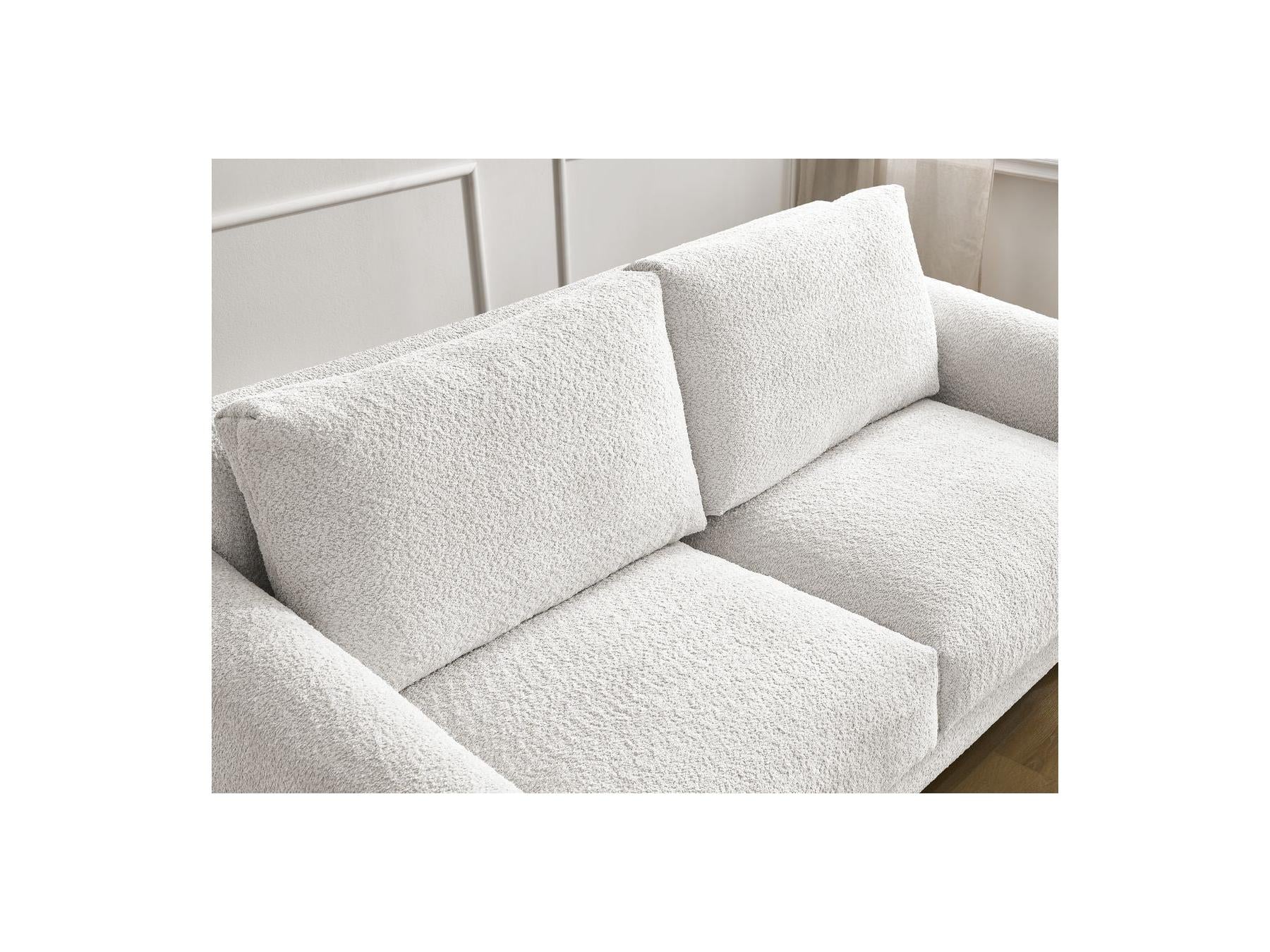 Cocoone - Canapé Droit Convertible Nouveau Ouverture Express - Tissu Bouclette